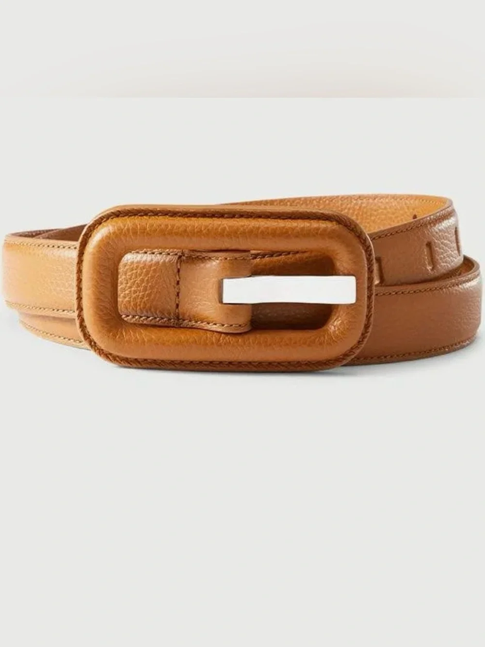 Veronica Beard x Gavazzeni Lavanda Tan Leather Belt Made in Italy NWT Sz Medium